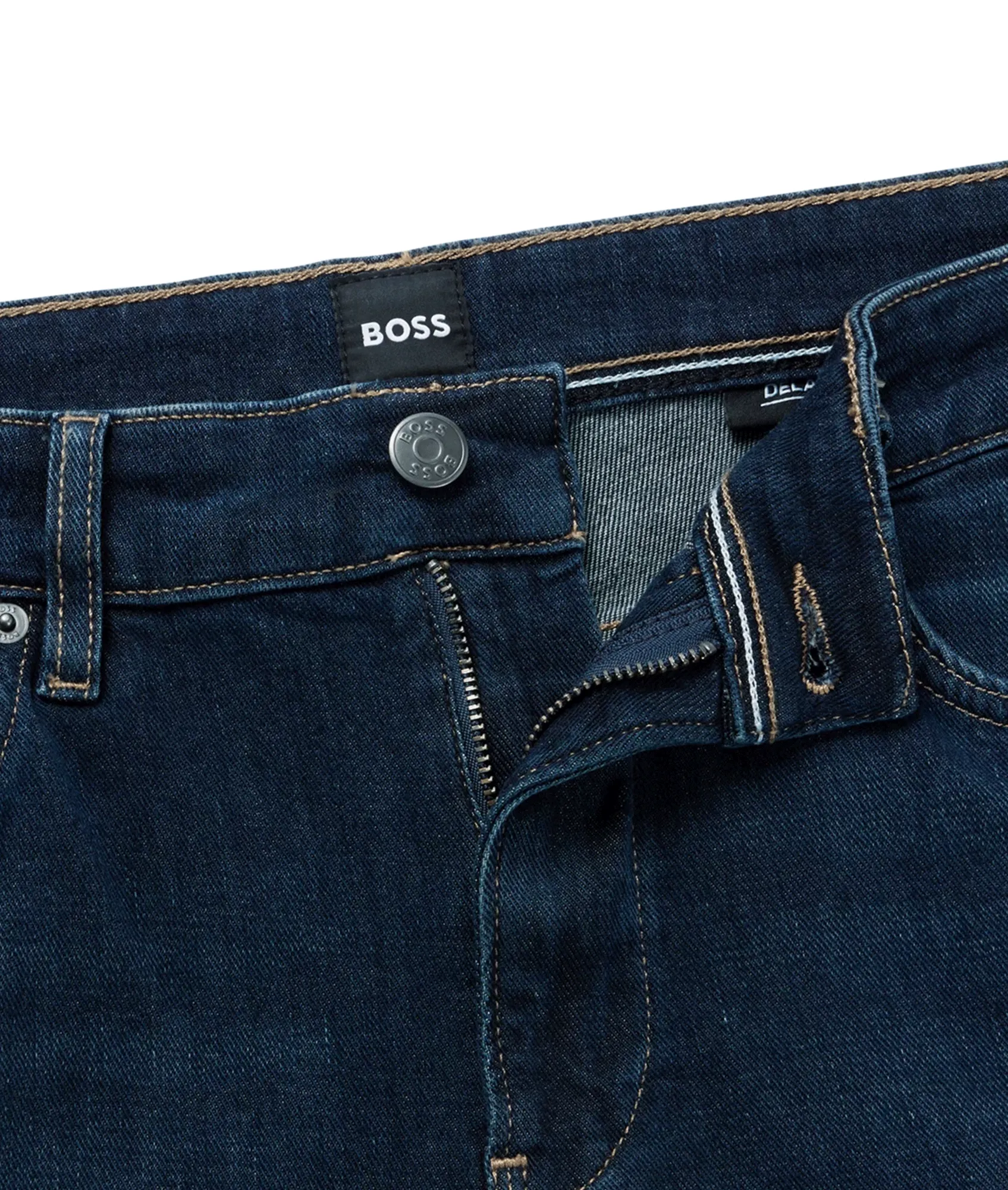 Slim-fit Jeans in Blue Italian Cashmere-touch Denim - Blue