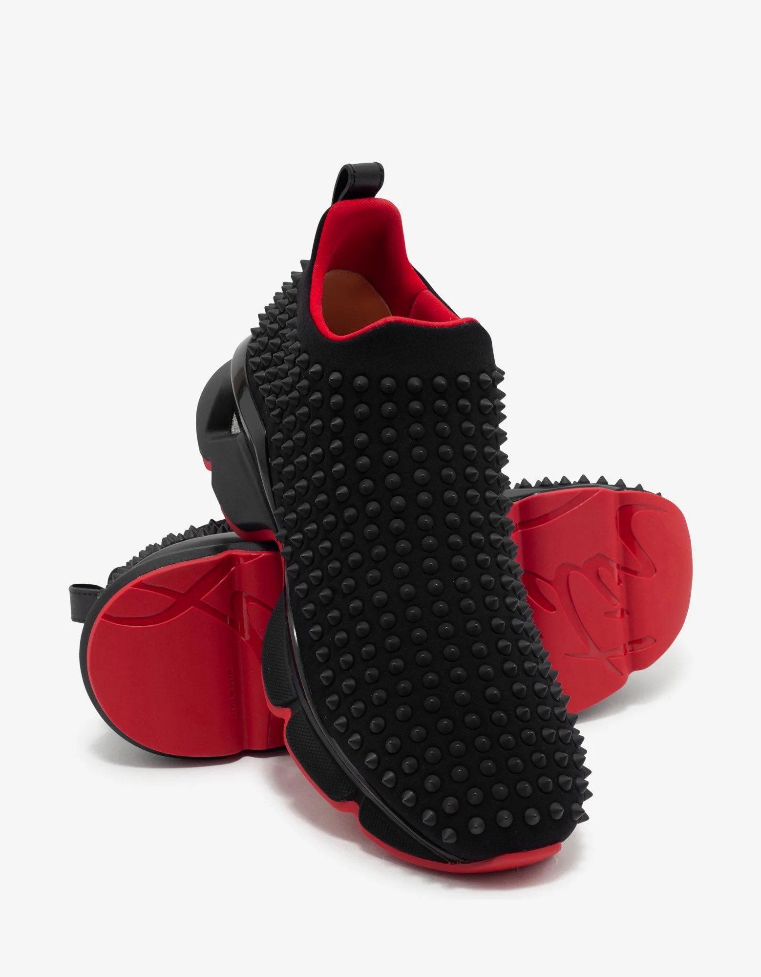 Spike-Sock Black Neoprene Trainers -