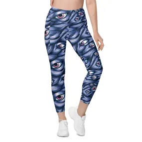 Spooky Eyes Leggings With Pockets