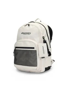 Steely Front Mesh Pocket Backpack Beige