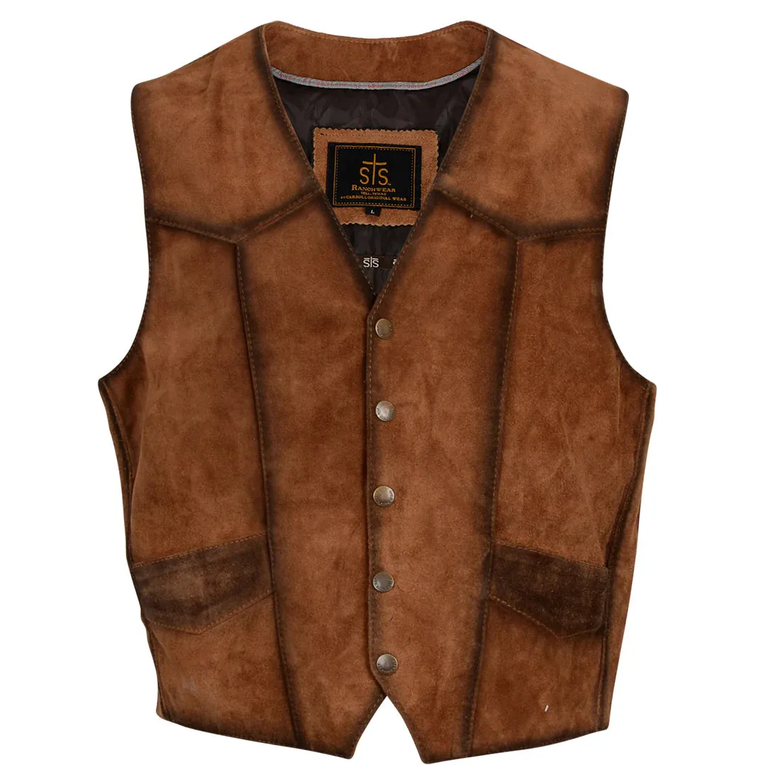 STS Ranchwear Men's Chisum Vest in Rusty Nail