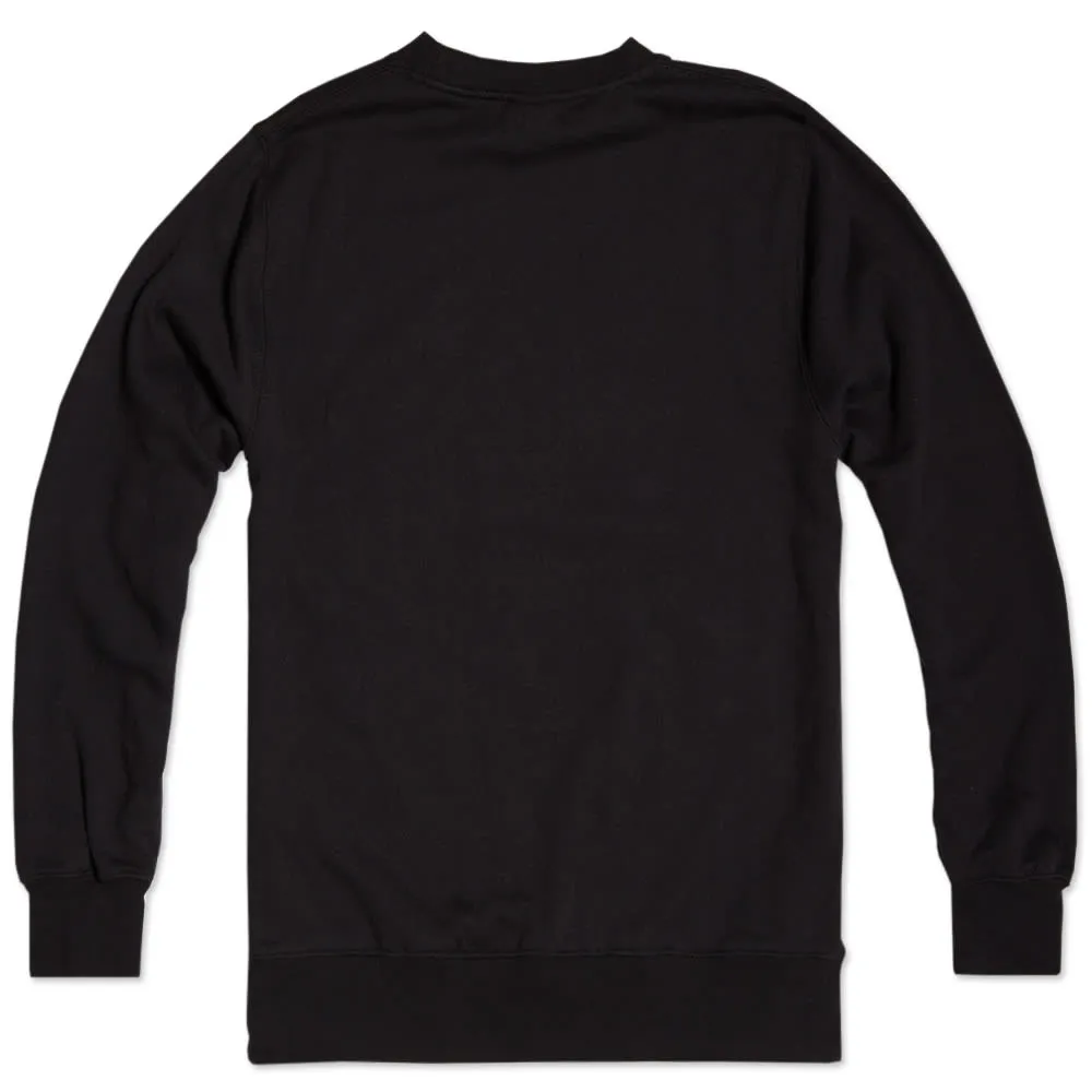 Stussy City Stack Fleece CrewBlack