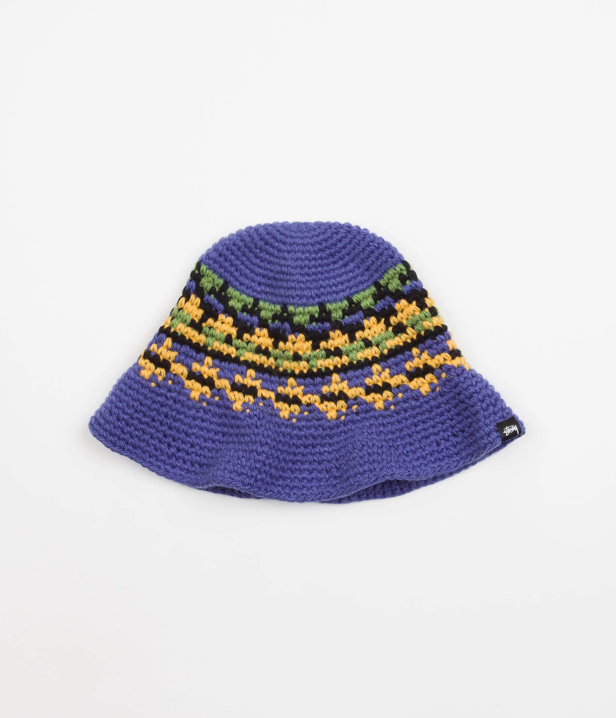 Stussy Fairisle Bucket Hat - Blue