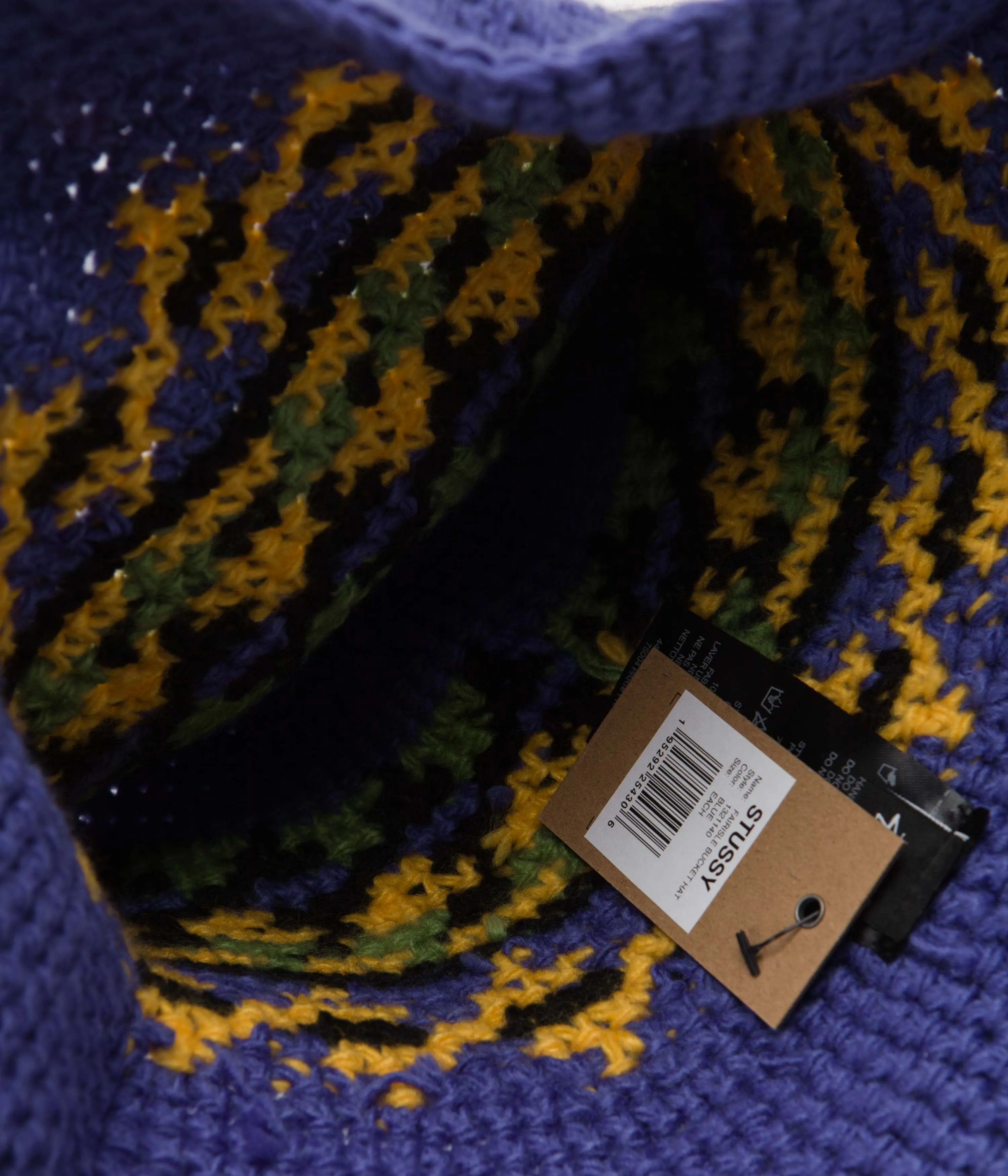 Stussy Fairisle Bucket Hat - Blue