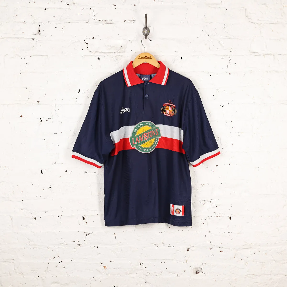 Sunderland 1998 Asics Away Football Shirt - Blue - L