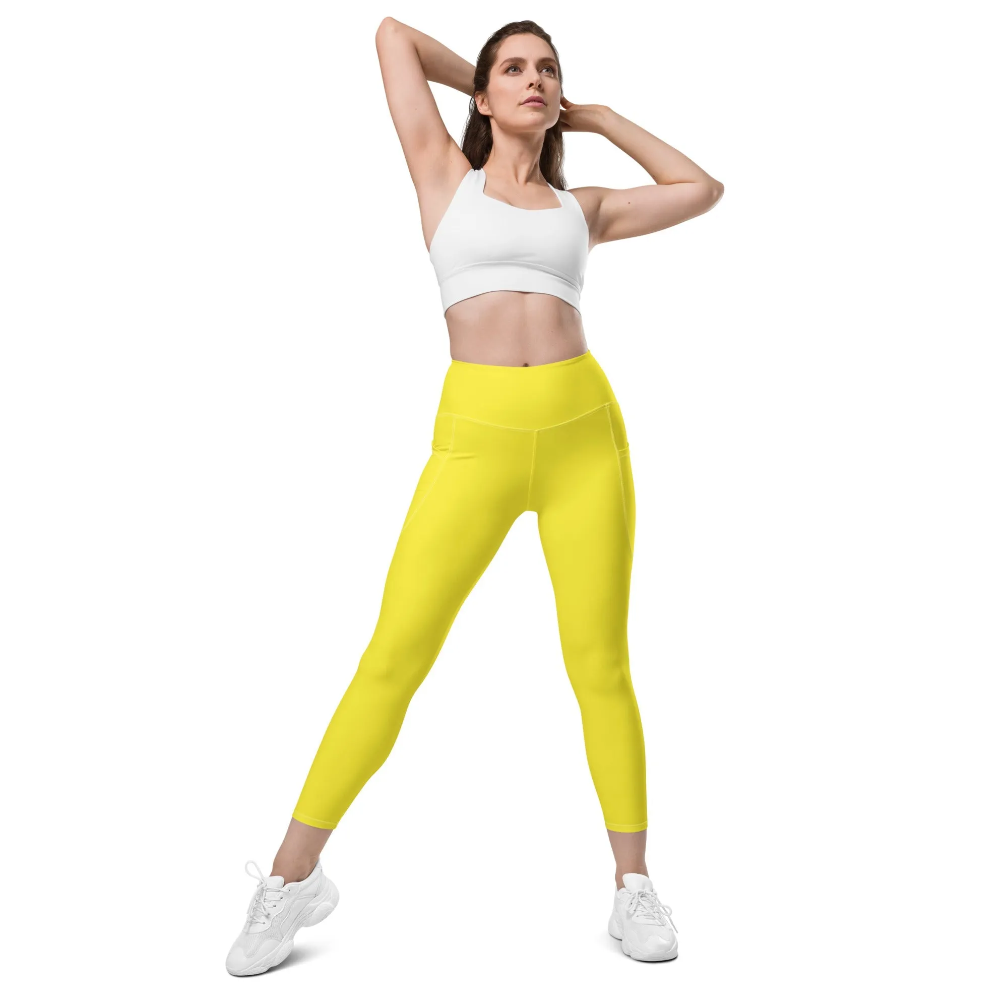 Sunshine Yellow Leggings With Pockets