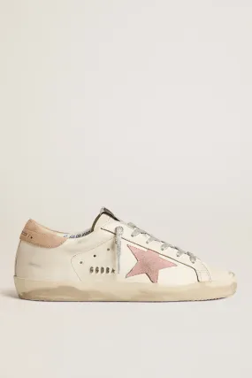 Super-Star Trainers in Optic White/ Antique Pink/ Nougat