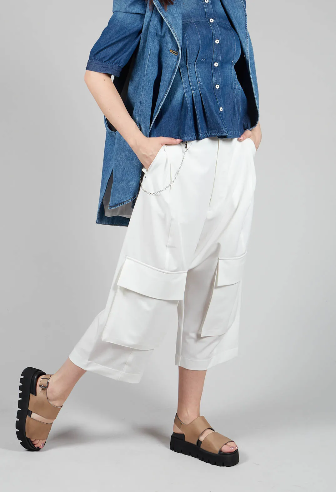 Telltale Trousers in White