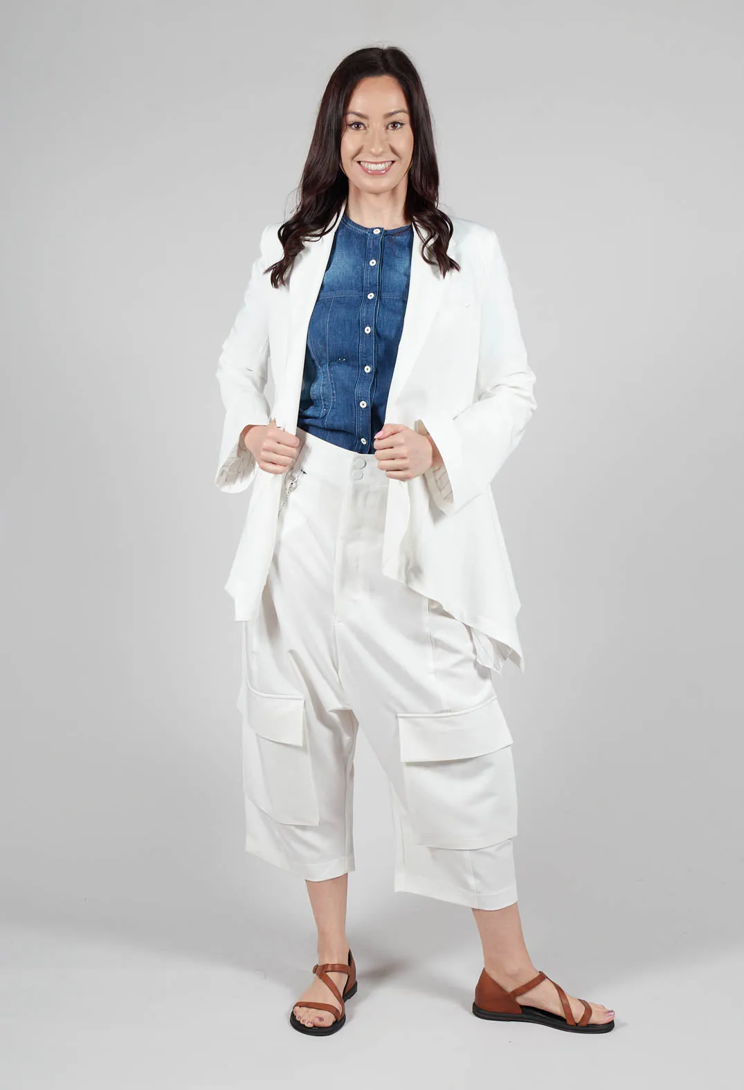 Telltale Trousers in White