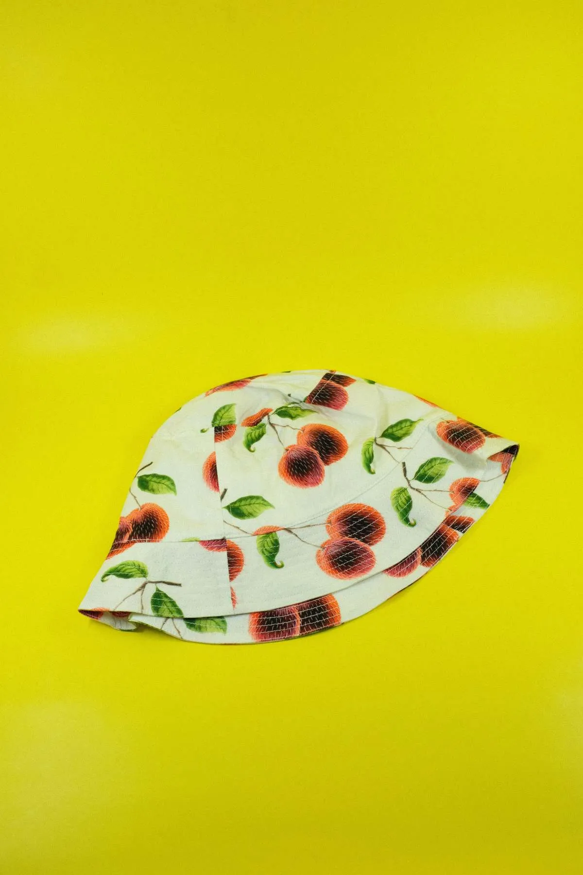 Tencel Bucket Hat - White/Rambutan