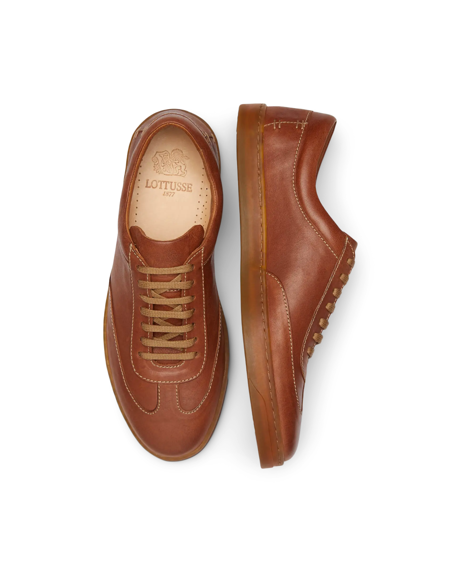 Terra Terra Brown Lace-Up Sneakers