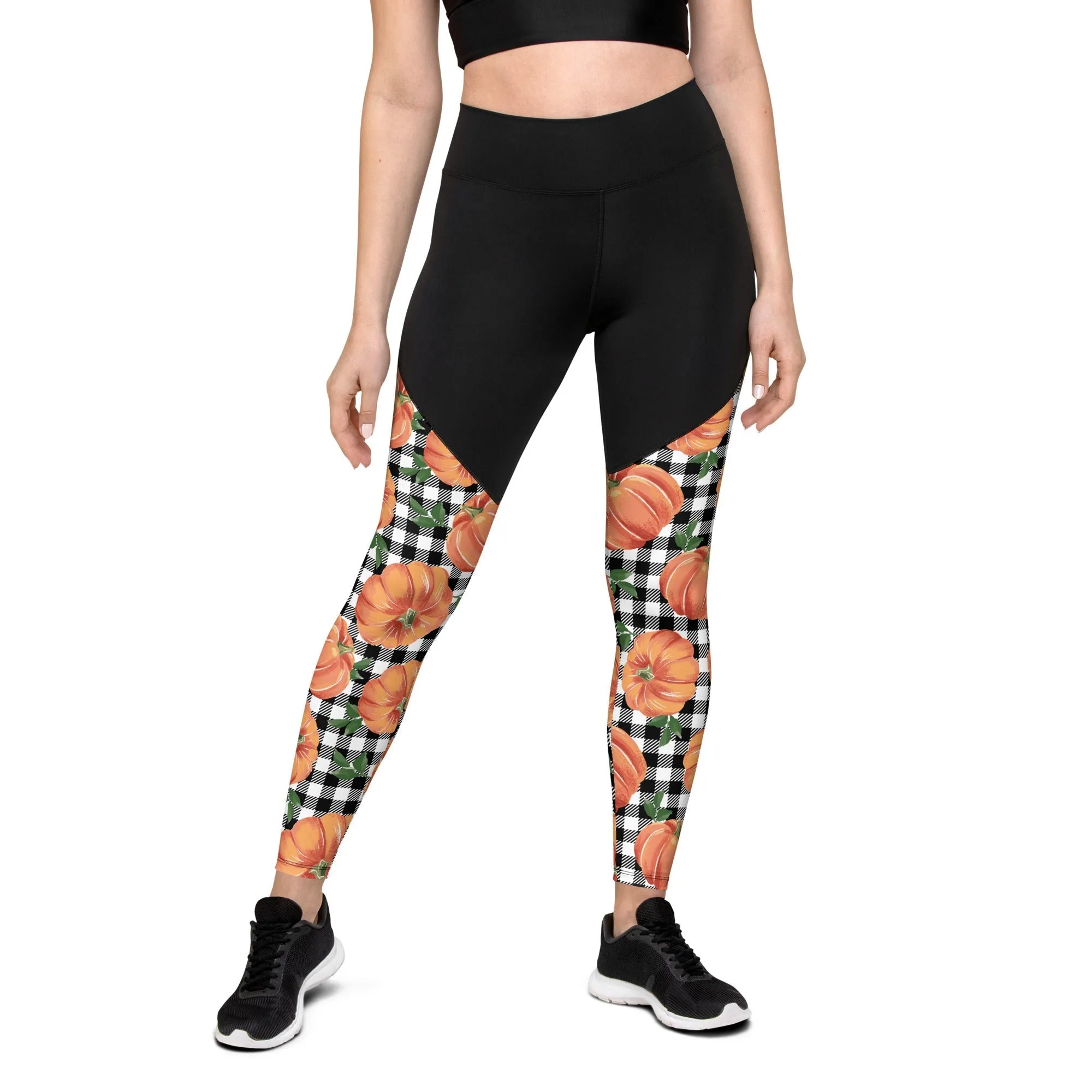 Thanksgiving Pumpkins Compression Leggings