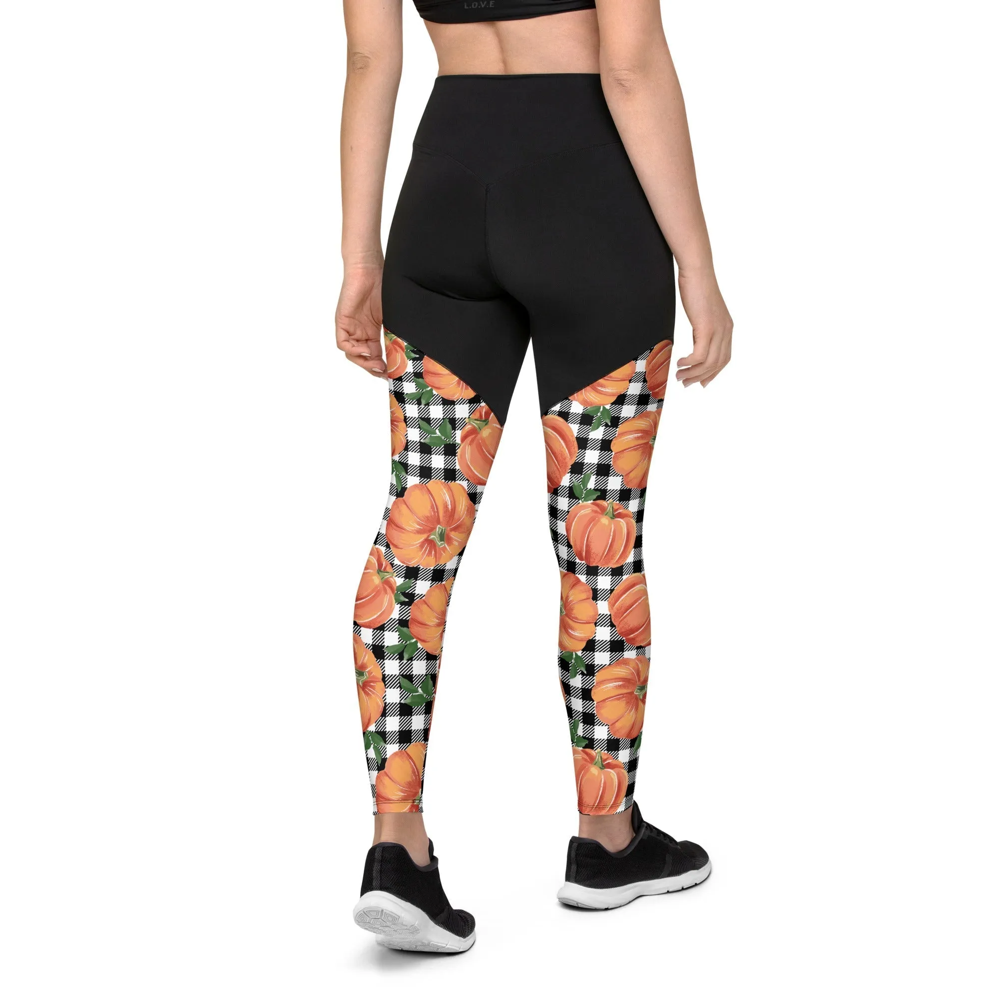 Thanksgiving Pumpkins Compression Leggings