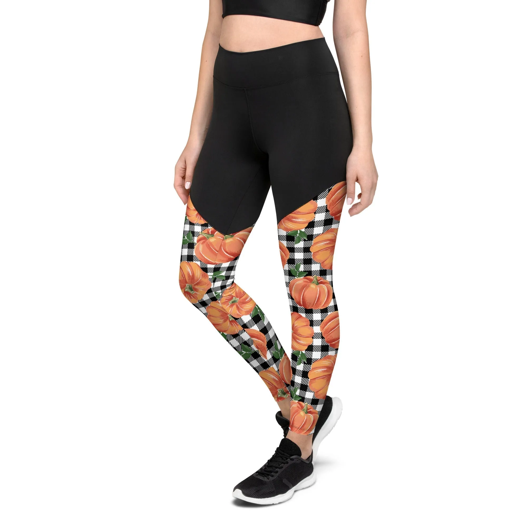 Thanksgiving Pumpkins Compression Leggings