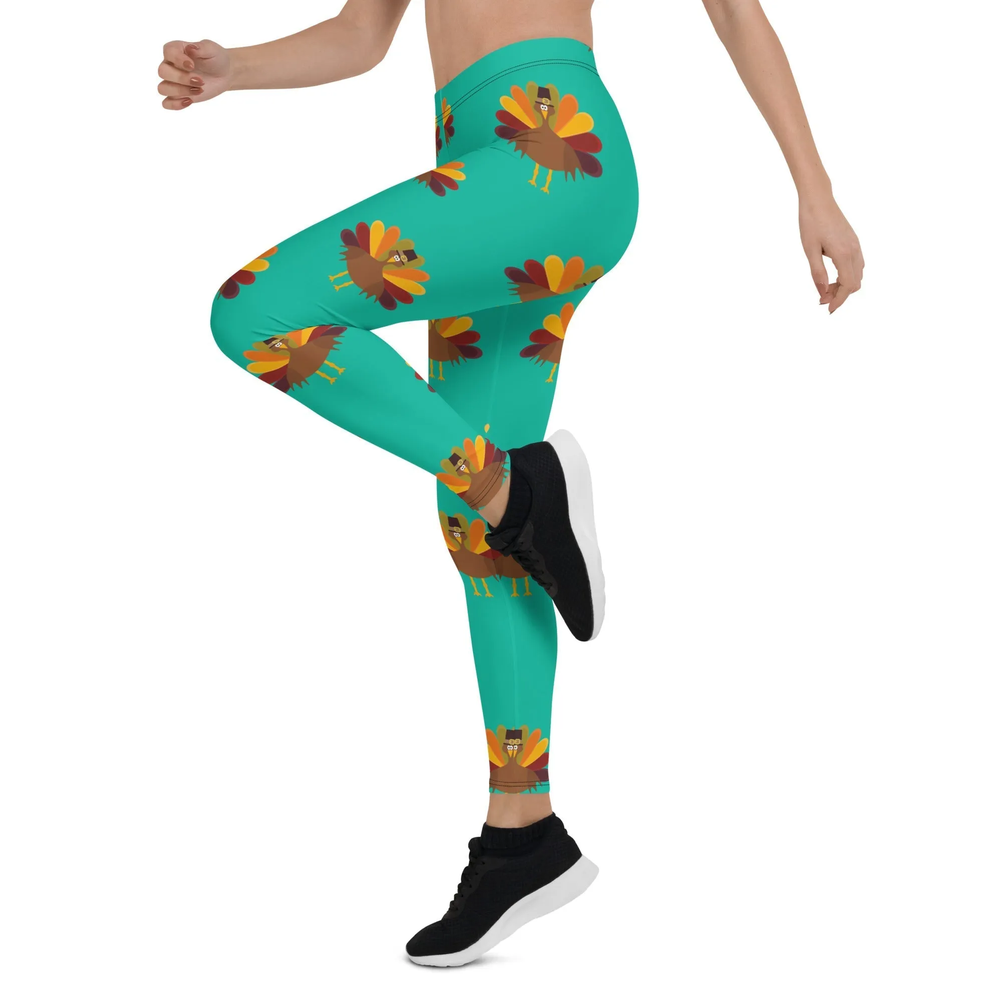 Thanksgiving Turkey Print Leggings