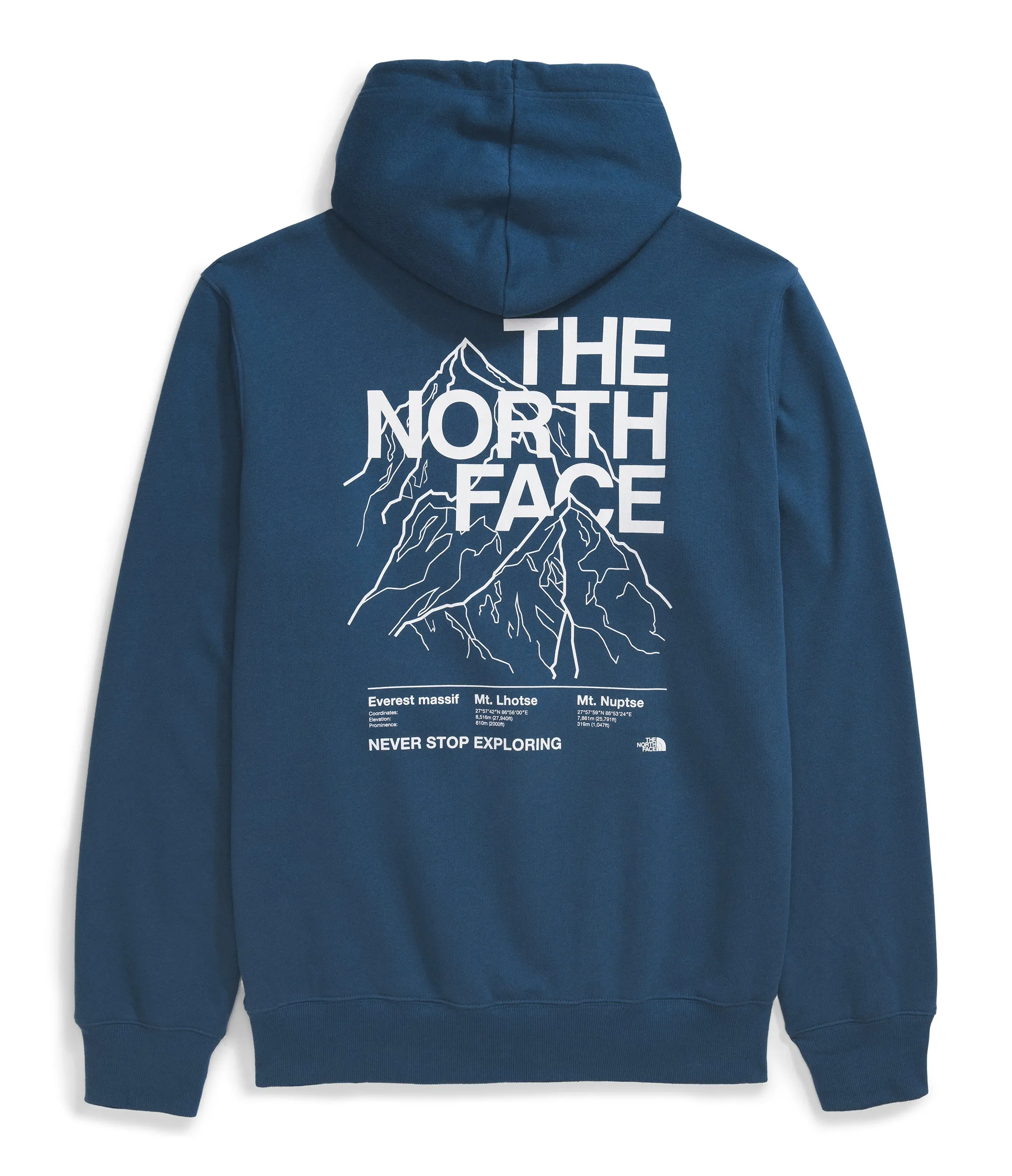 The North Face Men's Places We Love Hoodie Shady Blue TNF White