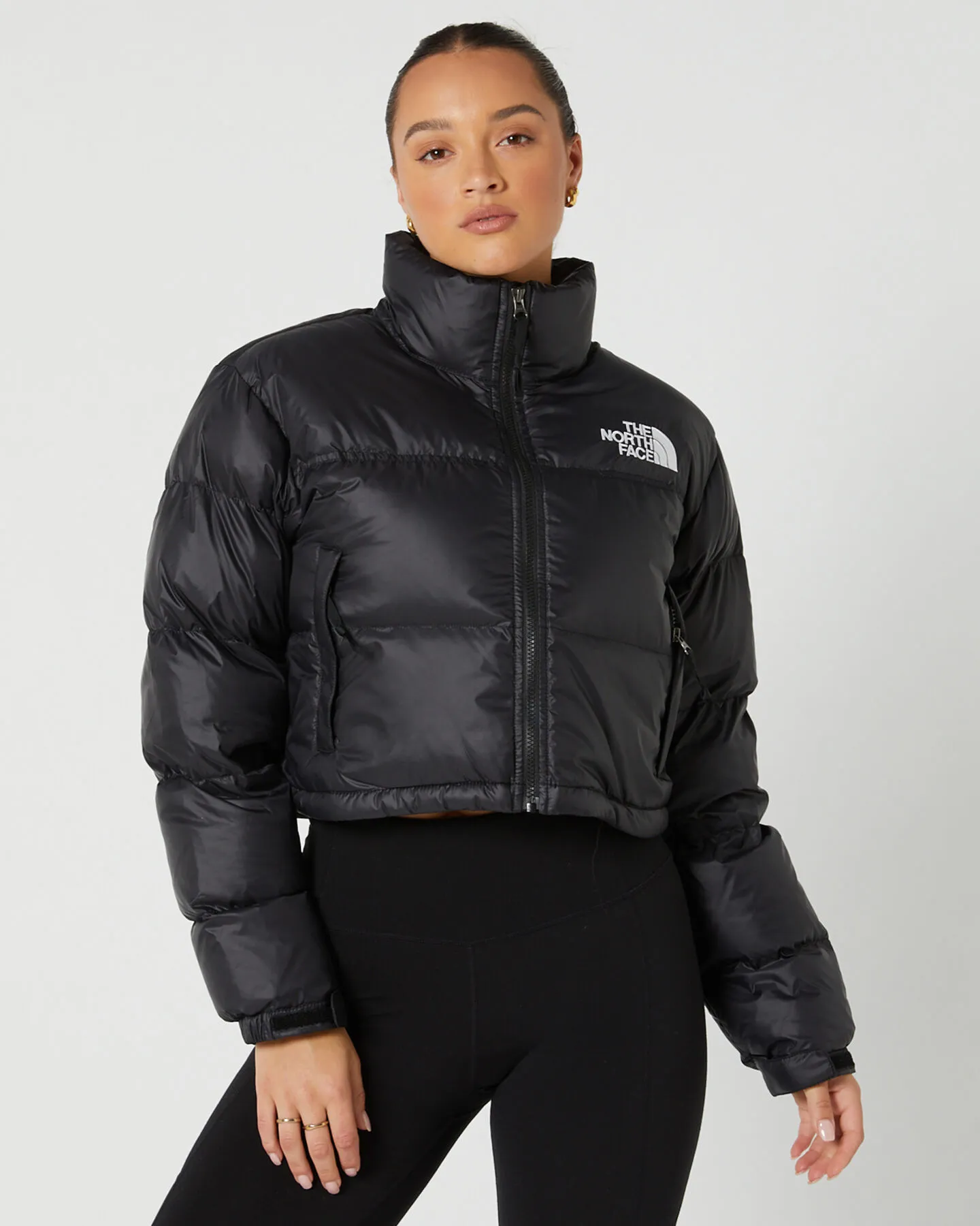 The North Face Womens Nuptse Short Jacket - Tnf Black | SurfStitch