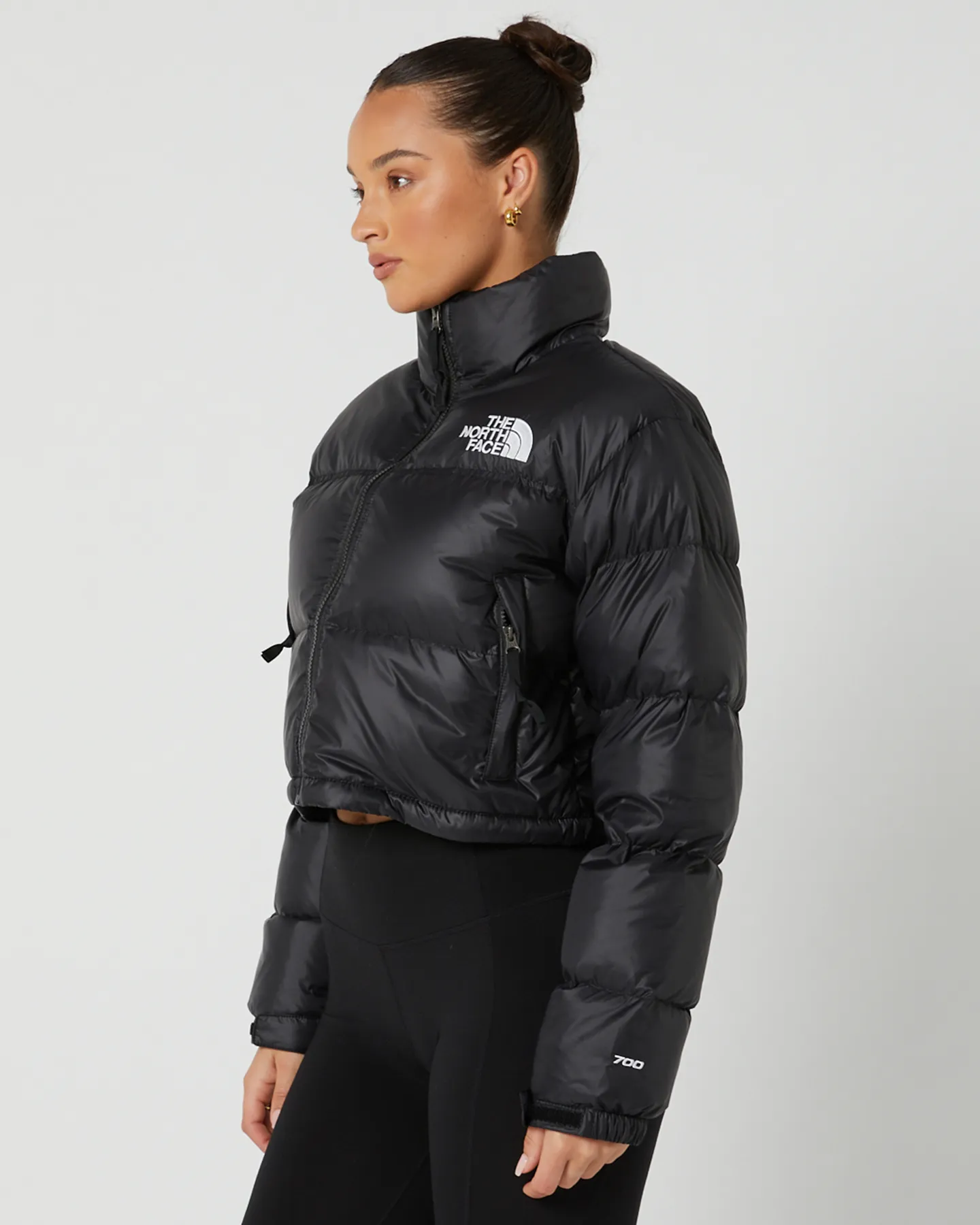 The North Face Womens Nuptse Short Jacket - Tnf Black | SurfStitch