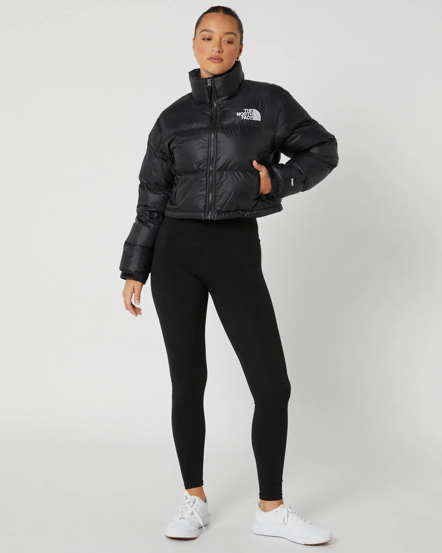 The North Face Womens Nuptse Short Jacket - Tnf Black | SurfStitch