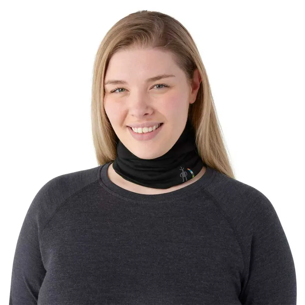 Thermal Merino Reversible Neck Gaiter - Black/Black