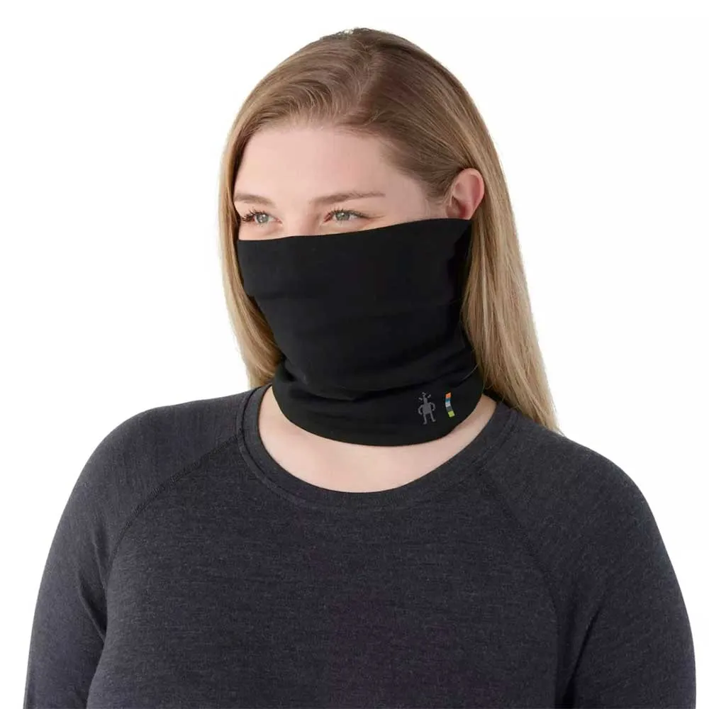 Thermal Merino Reversible Neck Gaiter - Black/Black