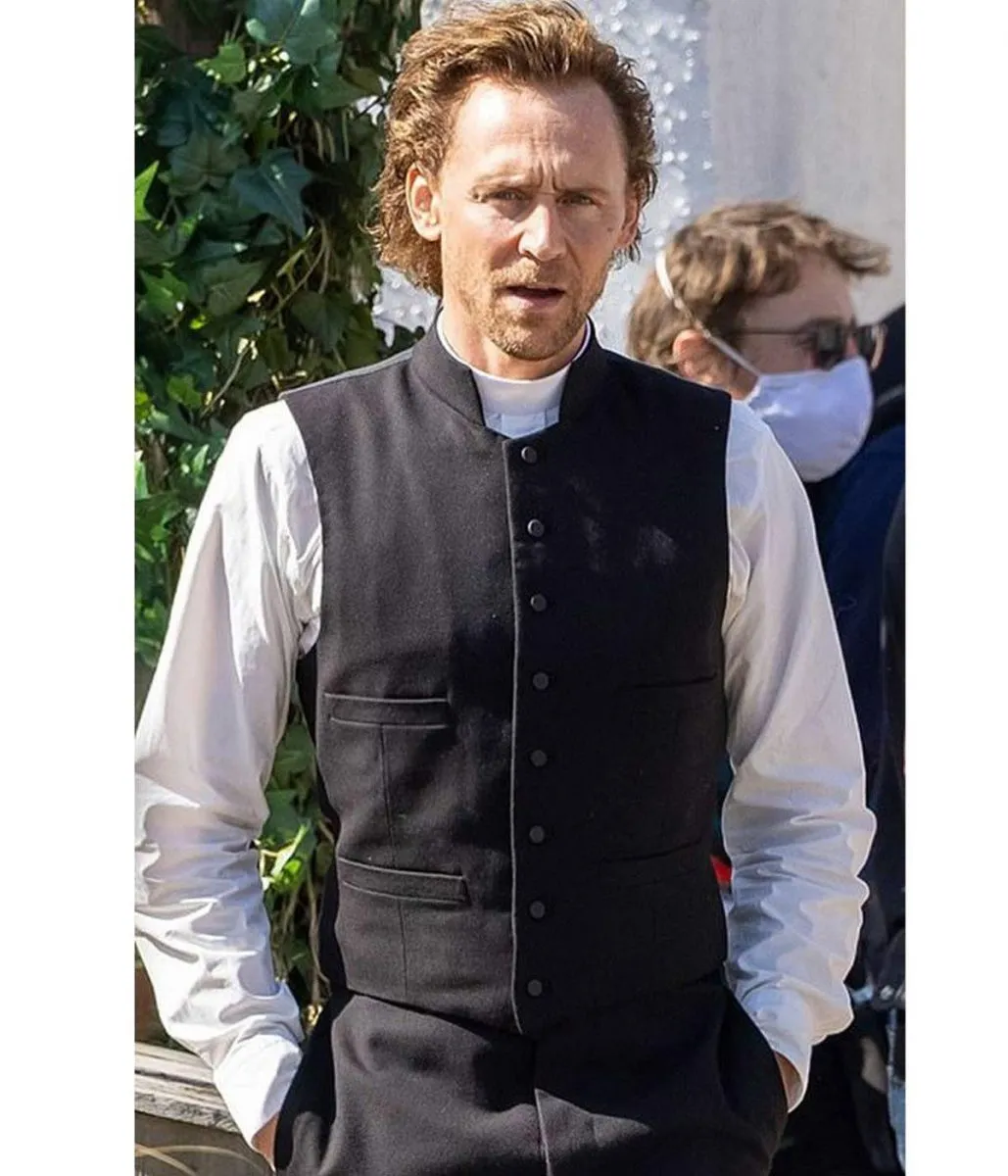 Tom Hiddleston The Essex Serpent Black Wool Vest