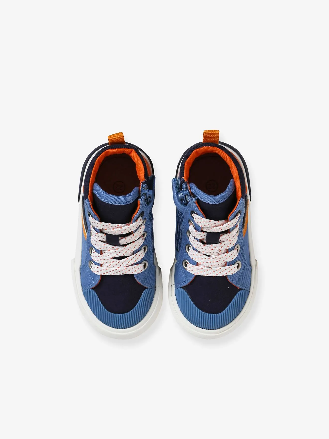 Trainers with Laces & Zips for Babies - blue