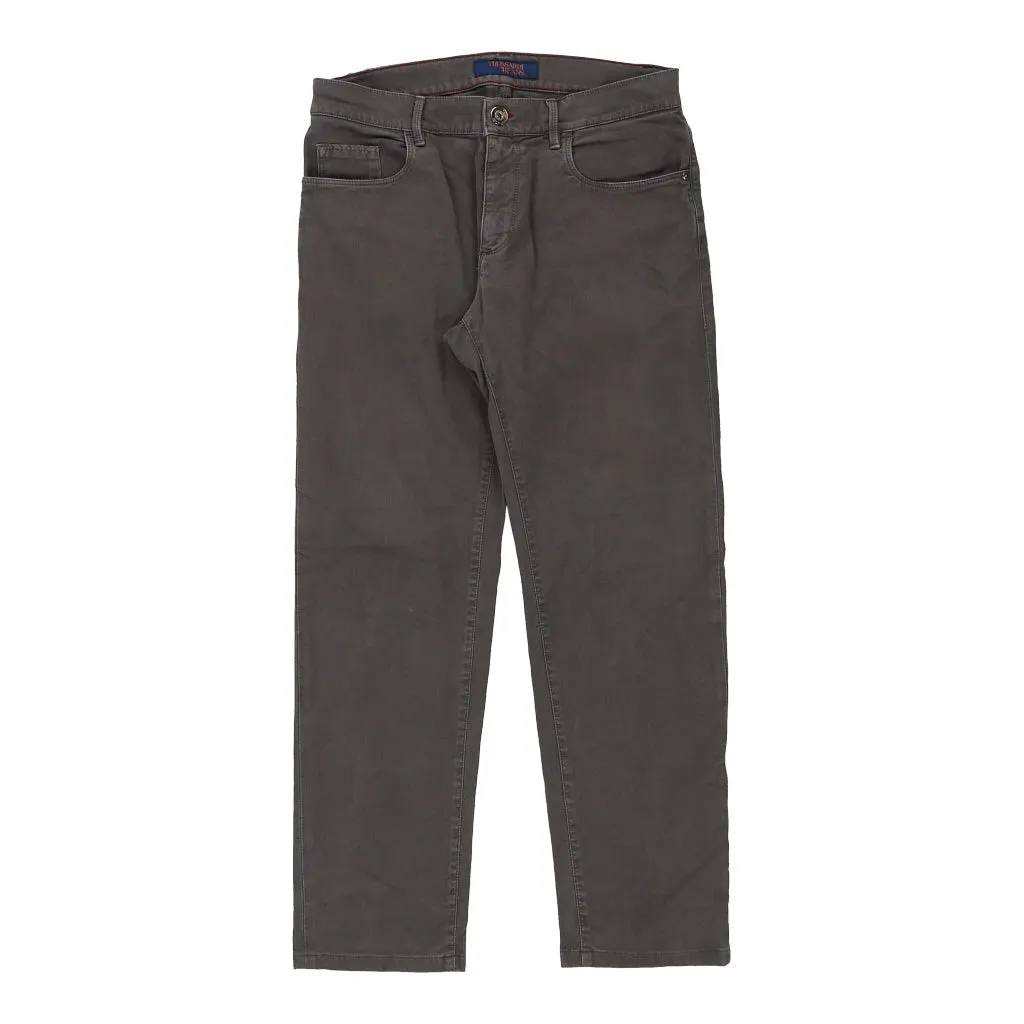 Trussardi Trousers - 33W 29L Grey Cotton