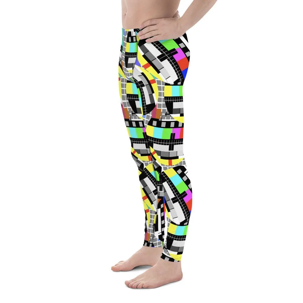 TV No Signal Men's Leggings