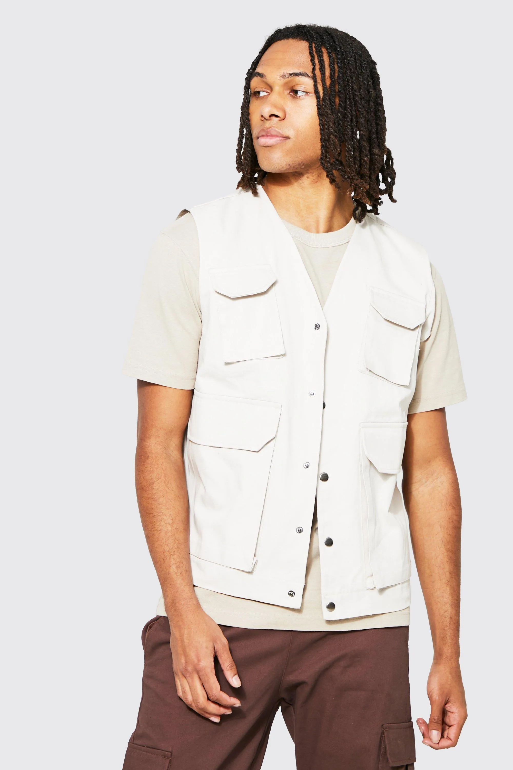 Twill Safari Vest