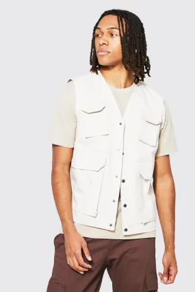 Twill Safari Vest