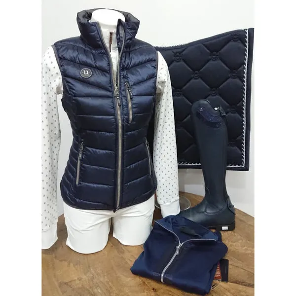 Uhip Padded Ladies Vest Navy Sheen