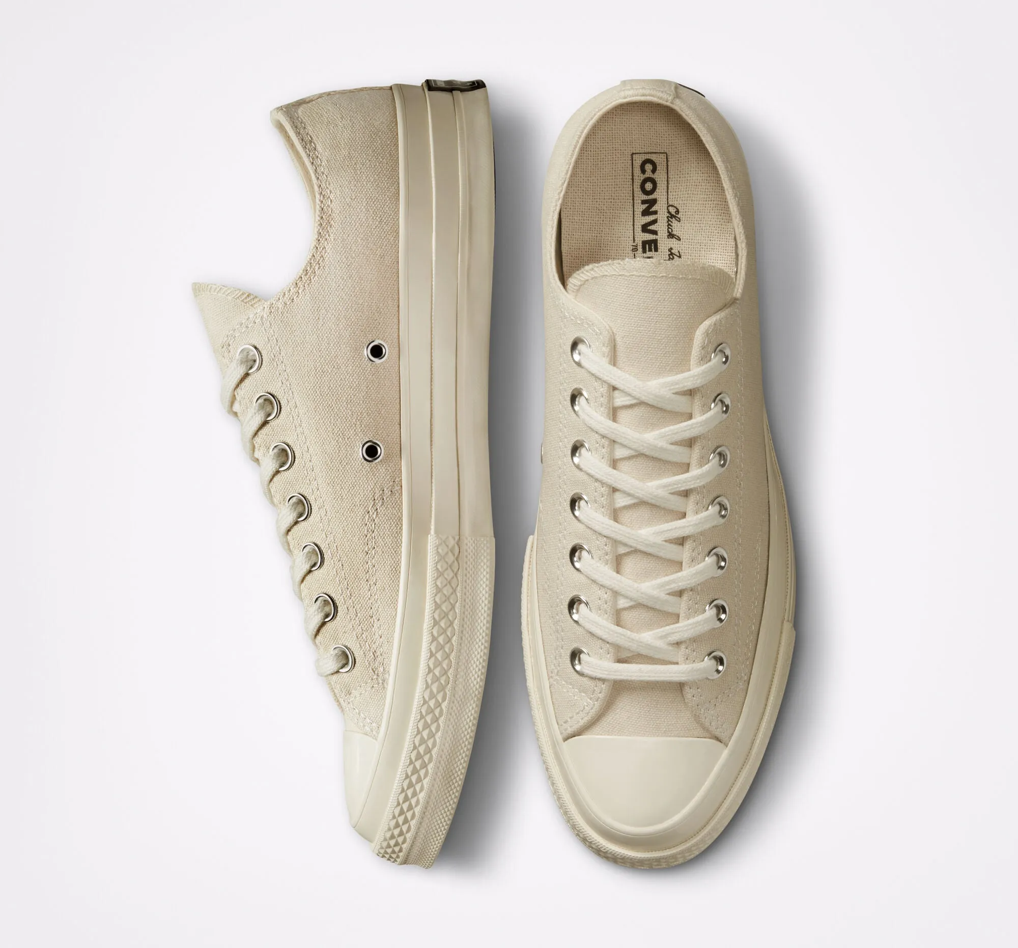 Unisex Converse Chuck 70 Classic Low Top Shoes Natural