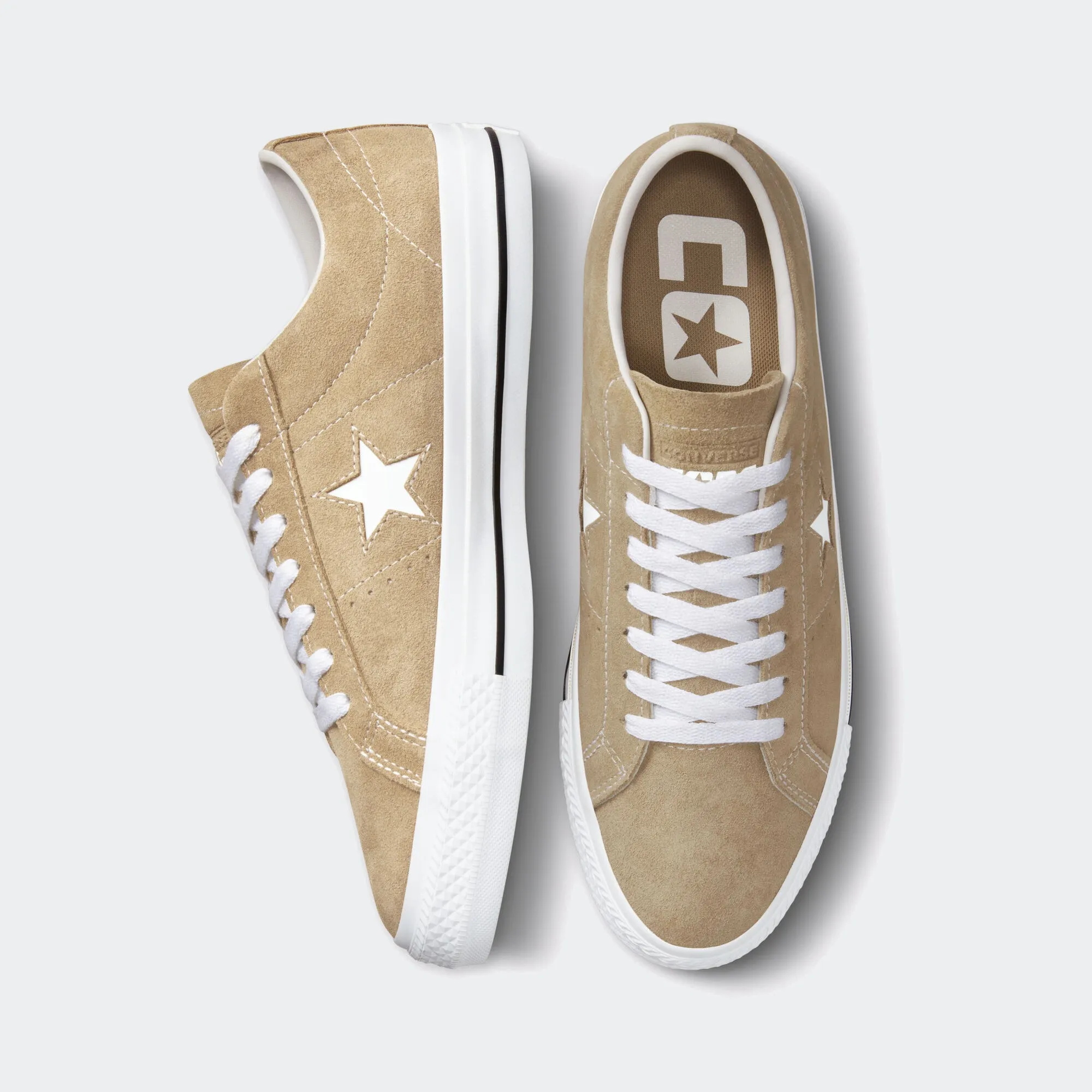 Unisex Converse One Star Pro Suede Shoes Nomad Khaki