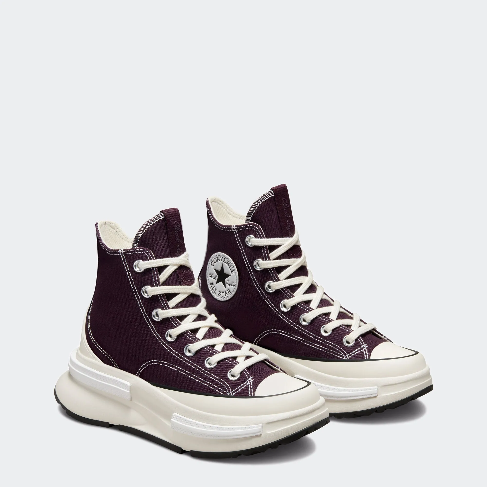 Unisex Converse Run Star Legacy CX Hi Shoes Black Cherry