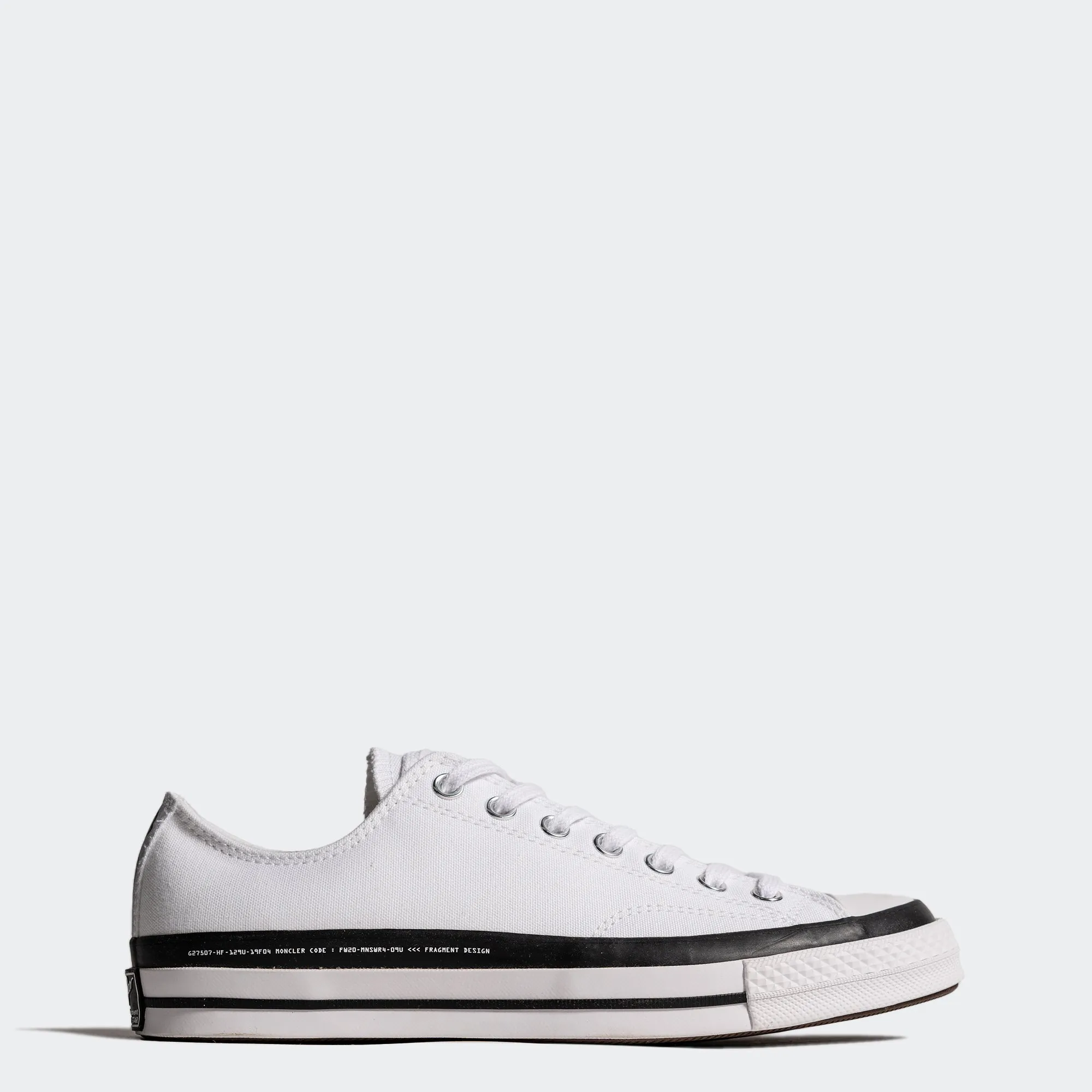 Unisex Fragment Design x Moncler x Converse Chuck 70 Low White