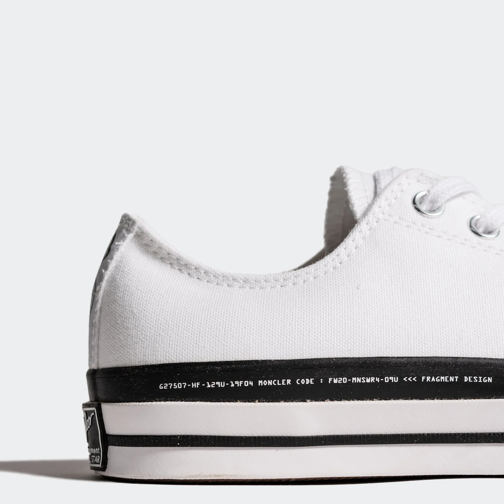 Unisex Fragment Design x Moncler x Converse Chuck 70 Low White