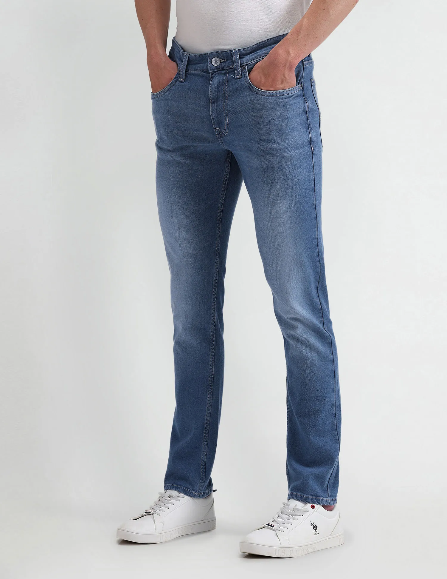 U.S. Polo Assn. Brandon Slim Fit Tapered Blue Jeans