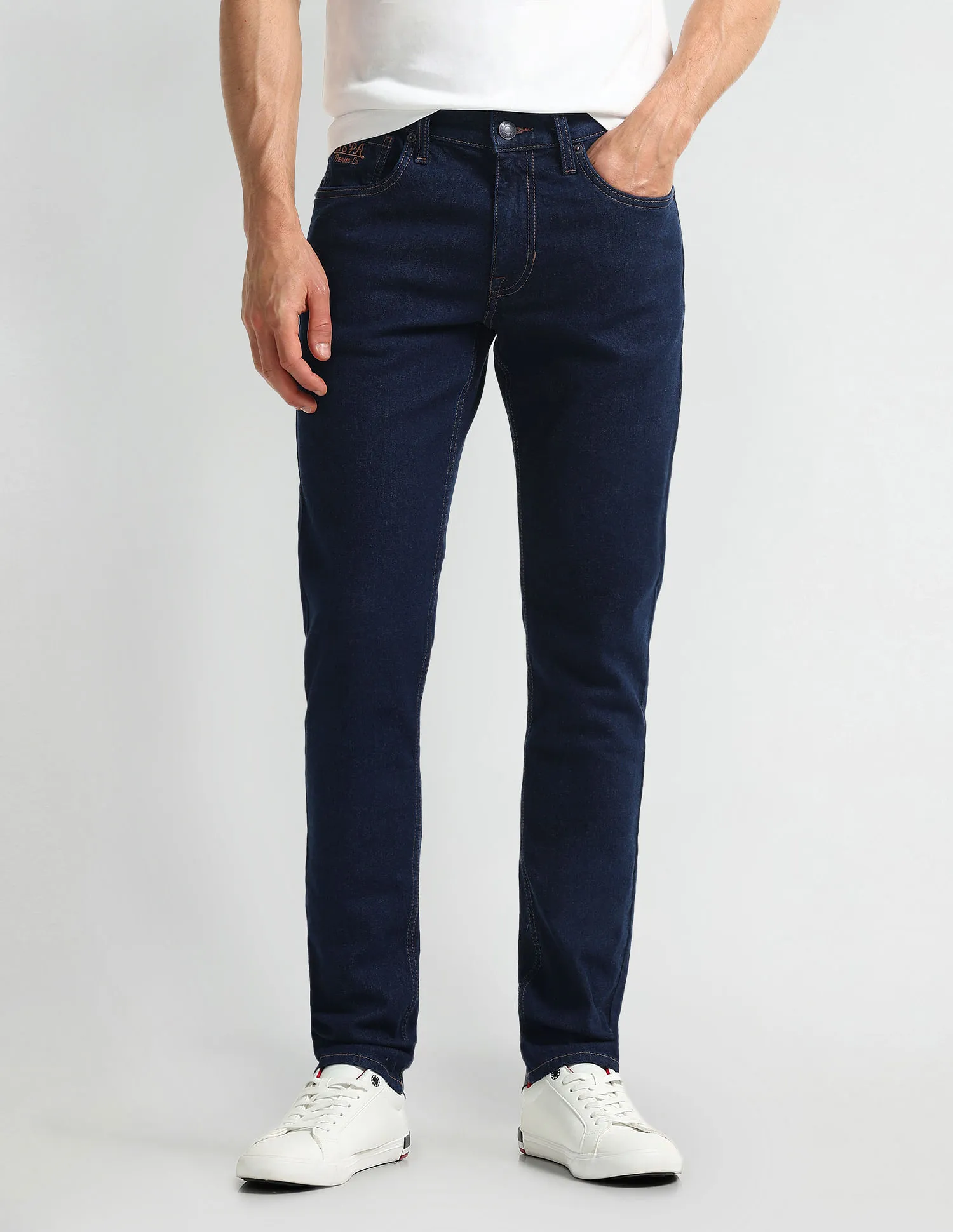 U.S. Polo Assn. Denim Co. Brandon Fit Slim Tapered Navy Jeans