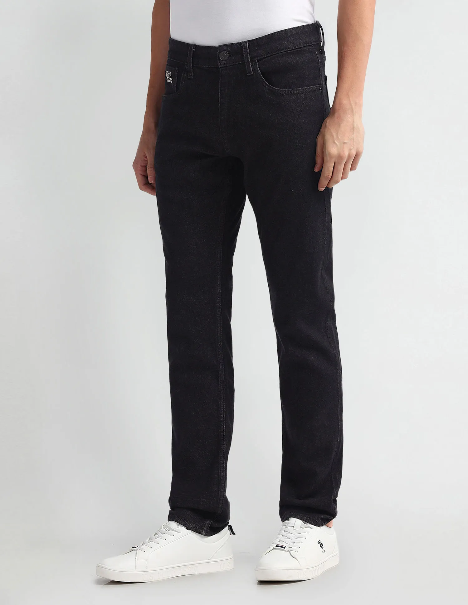 U.S. Polo Assn. Denim Co. Brandon Slim Tapered Fit Black Jeans