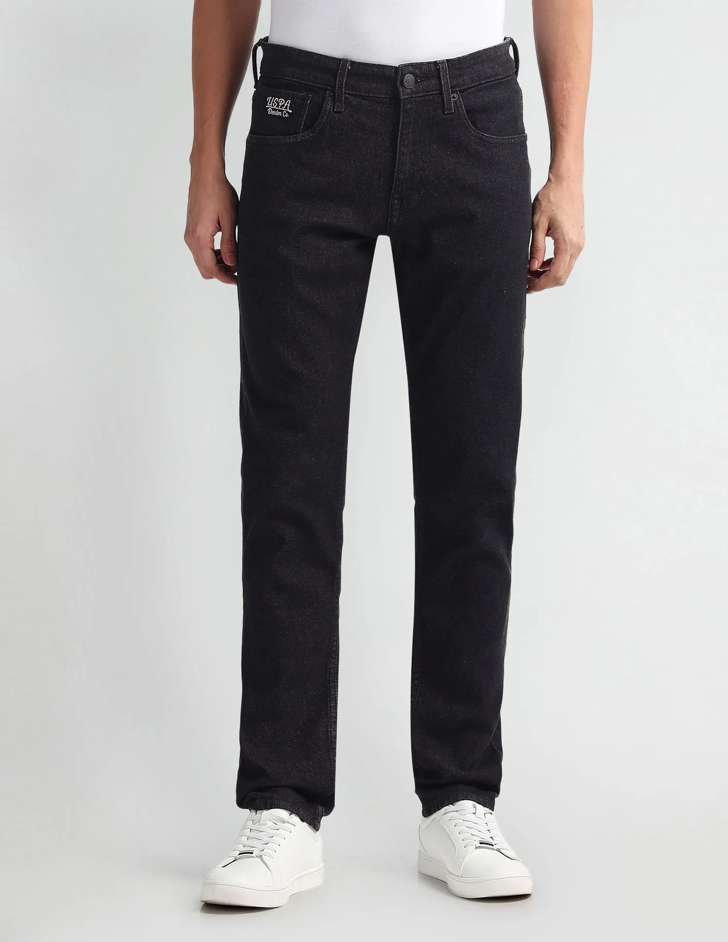 U.S. Polo Assn. Denim Co. Brandon Slim Tapered Fit Black Jeans