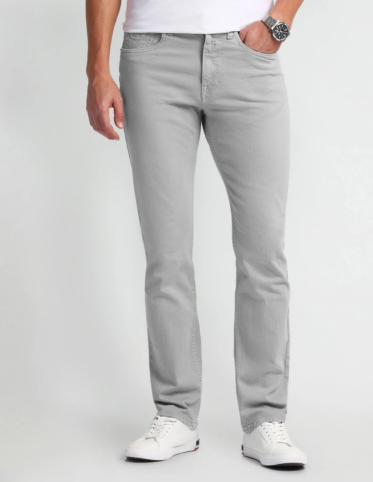 U.S. Polo Assn. Denim Co. Harold Slim Straight Grey Jeans