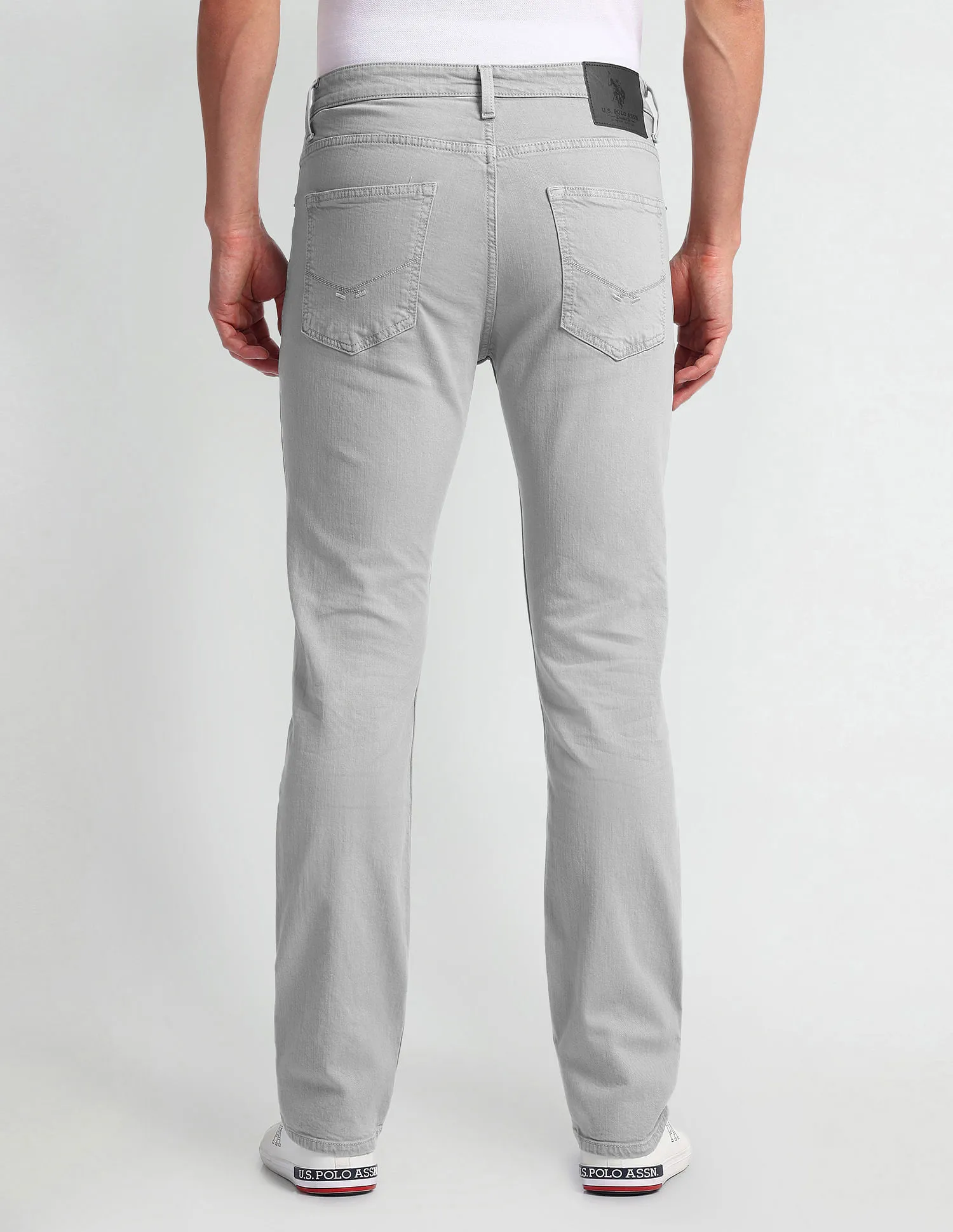 U.S. Polo Assn. Denim Co. Harold Slim Straight Grey Jeans