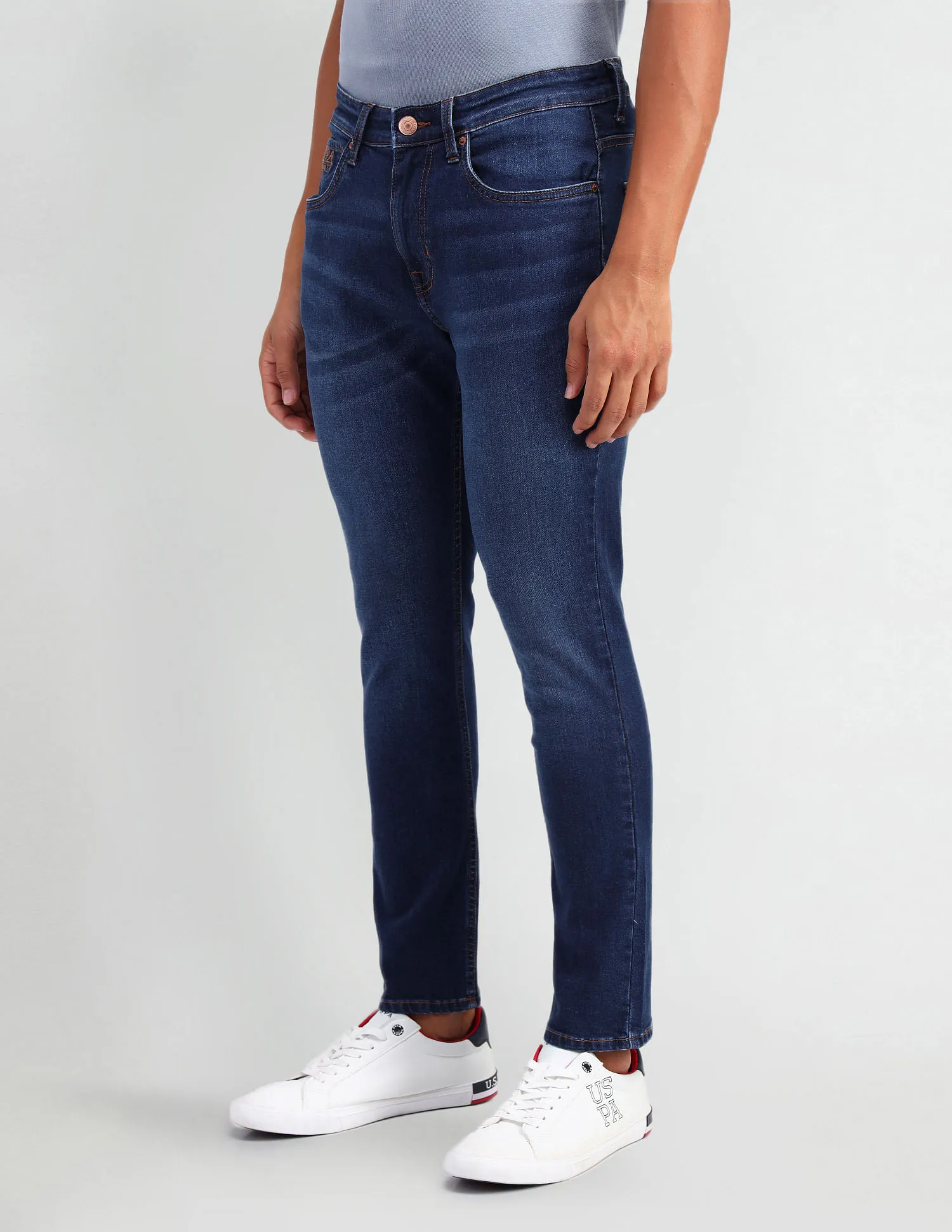 U.S. Polo Assn. Denim Co. Henry Tapered Cropped Fit Blue Jeans