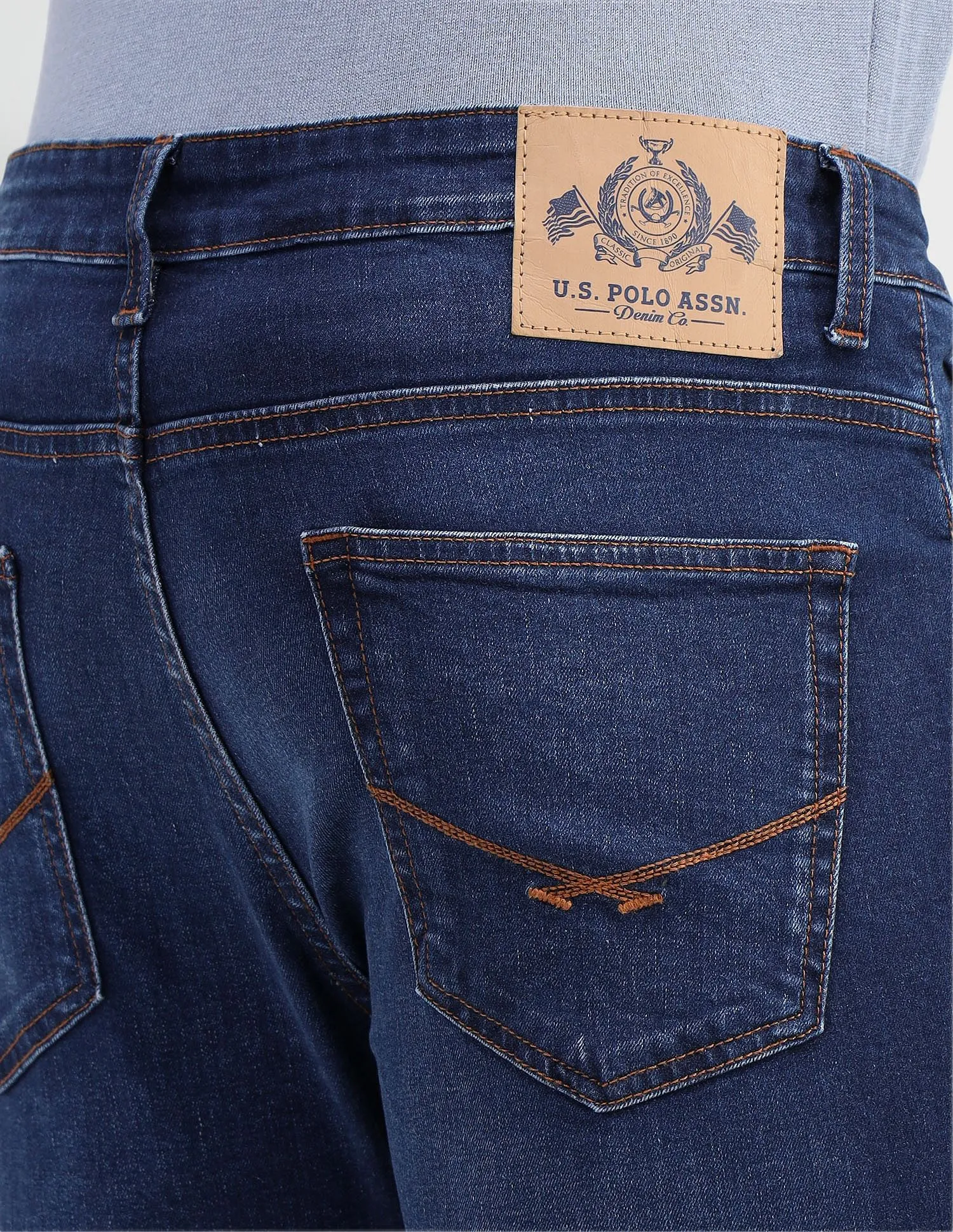 U.S. Polo Assn. Denim Co. Henry Tapered Cropped Fit Blue Jeans