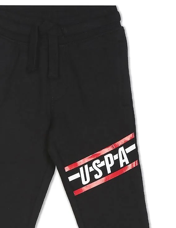 U.S. Polo Assn. Kids Mid Rise Solid Joggers