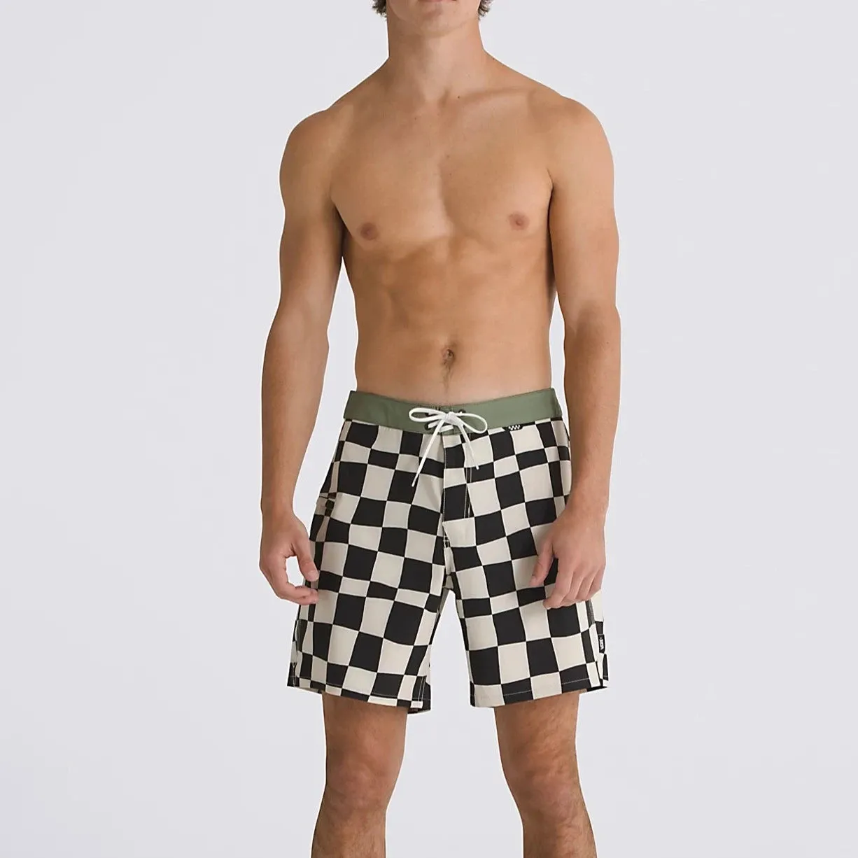 Vans Daily Check Boardshorts - Oatmeal Black