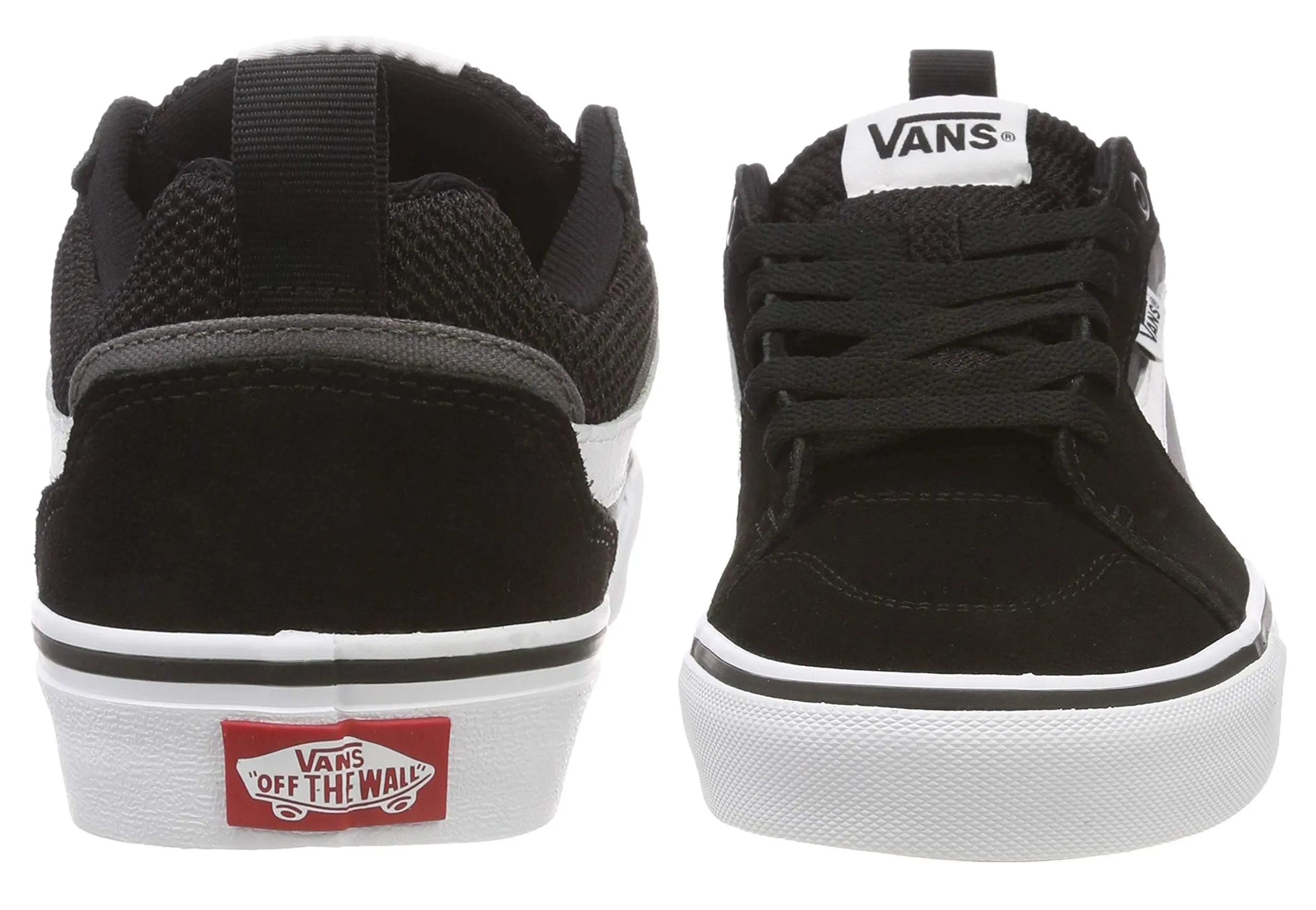 VANS Filmore Suede Canvas Casual Trainers Black Pewter