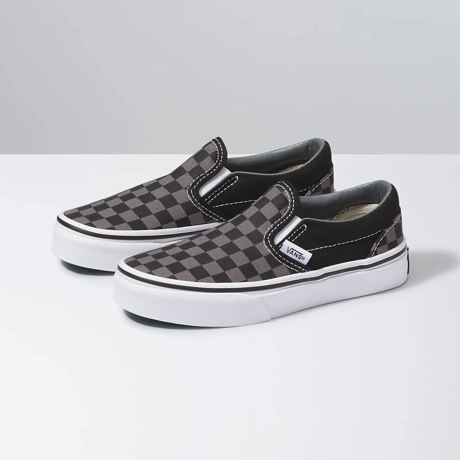 Vans Kids Classic Slip-On Checkerboard Black/Pewter