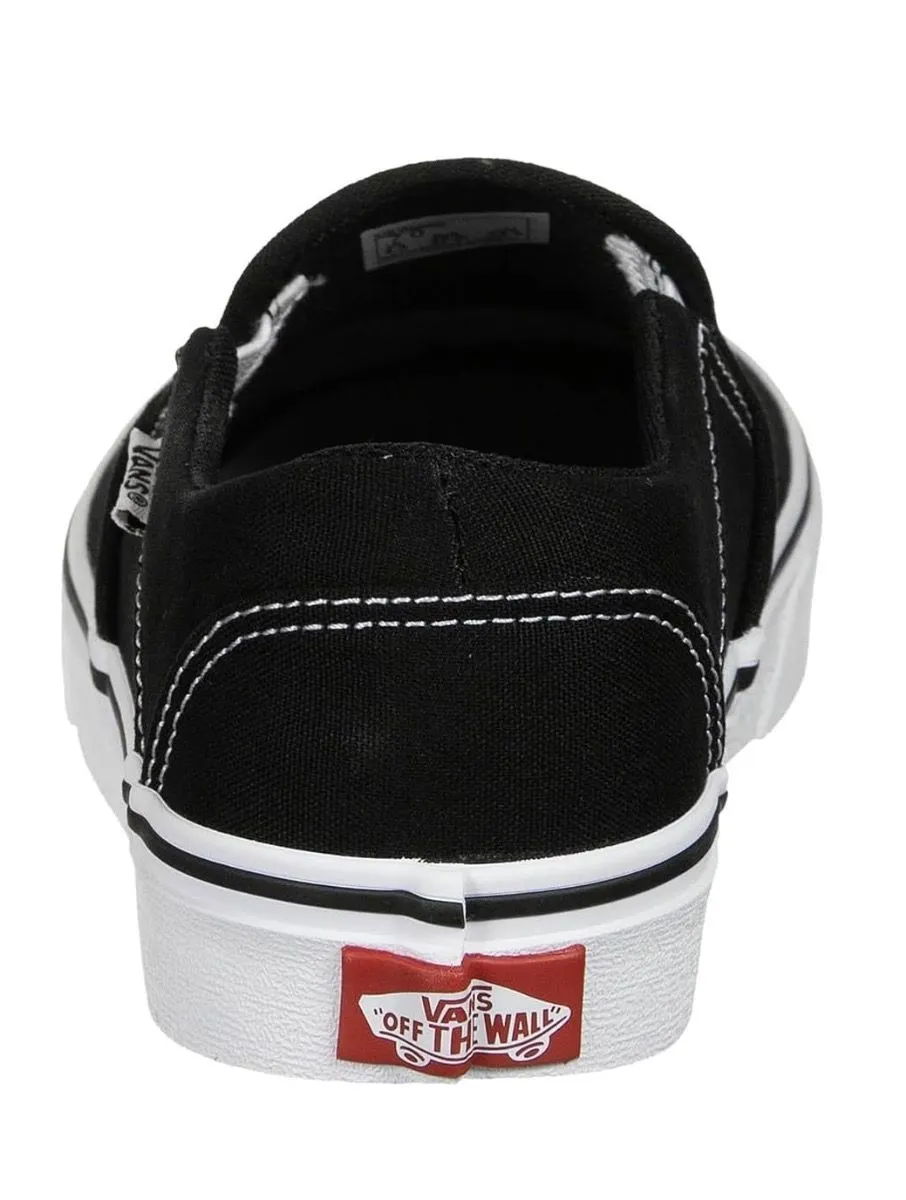 VANS Womens Asher Trainers Black/Whi